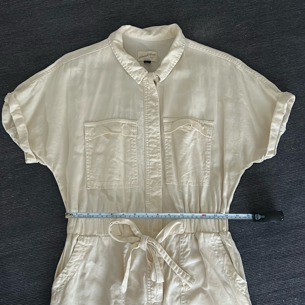 Wore Once! Universal Thread linen Boiler Suit Jumpsuit Size 6 - Picture 3 of 11